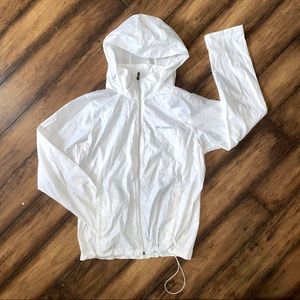 White Columbia windbreaker
